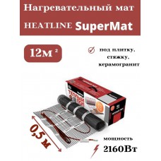 Теплый пол Heatline SuperMat, 12 м², 2160 Вт